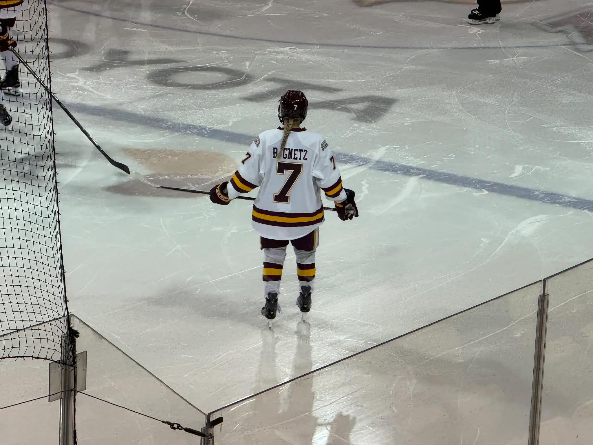 Brooke Gnetz on the ice